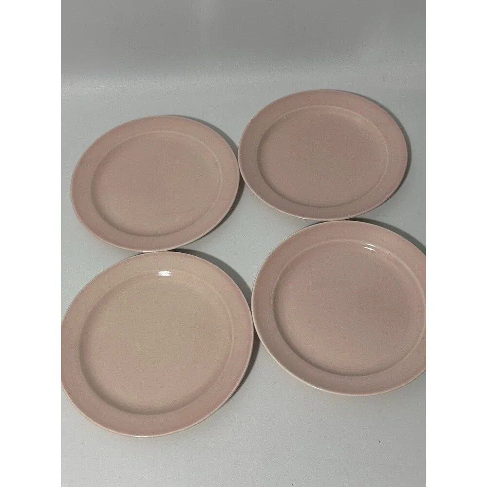 Vintage Luray Pastels 6.25” Bread Dessert Plate Pink Set of 4